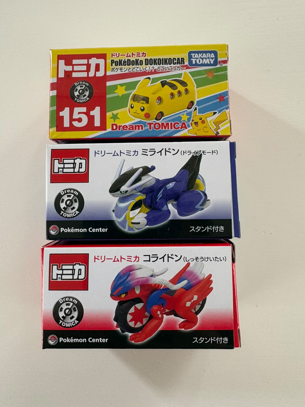 Combo Pokémon Dream Tomica: Pikachu, Miraidon y Koraidon