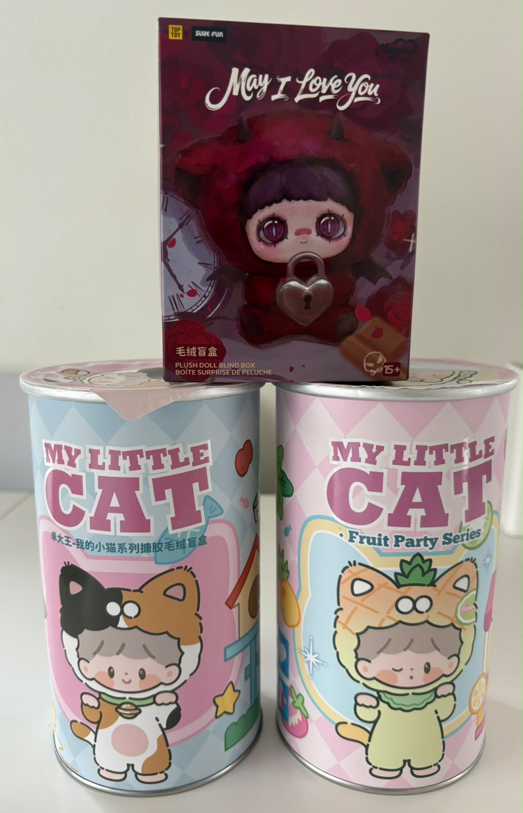 Combo 3 Blind Boxes de Peluche: MayMei + My Little Cat zZoton