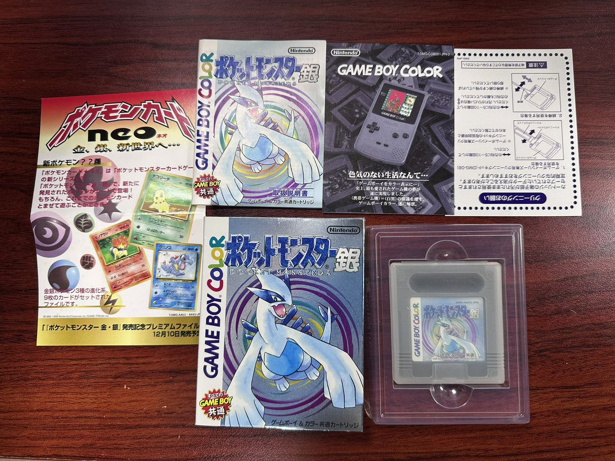 Pokémon Gold, Silver y Crystal Japoneses en Caja – Game Boy Color