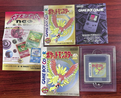 Pokémon Gold, Silver y Crystal Japoneses en Caja – Game Boy Color