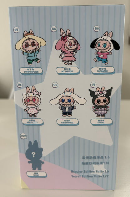 POP MART LABUBU × Hello Kitty and Friends – Vinyl Plush Pendant Blind Box