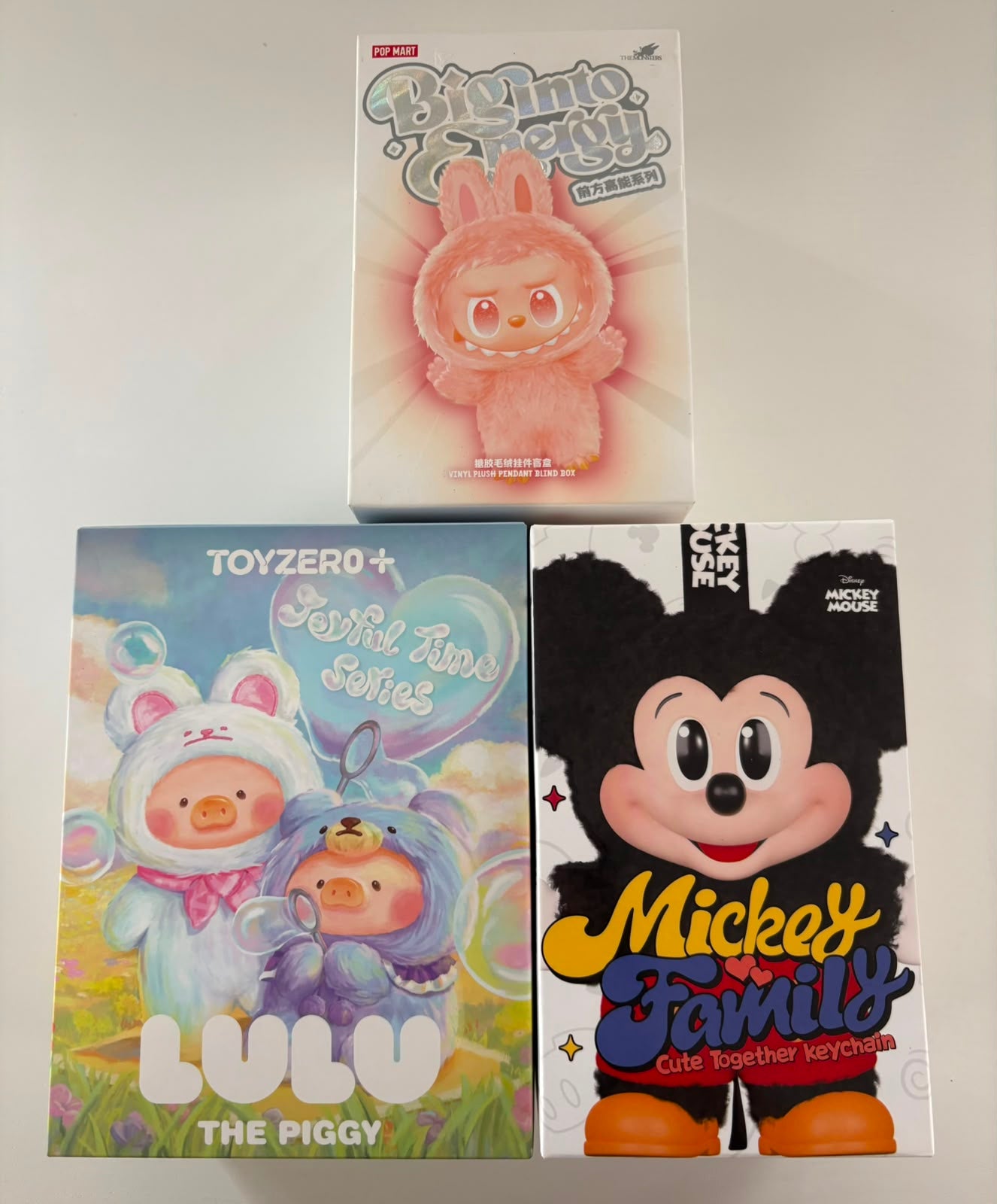 Combo Blind Box: Labubu Big into Energy + Lulu The Piggy + Mickey Disney