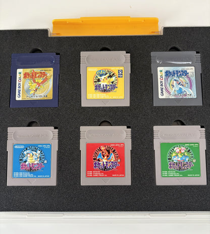 Pokémon Game Boy – Colección Japonesa de Kanto y Johto | 6 Juegos + Estuche Vintage OFICIAL