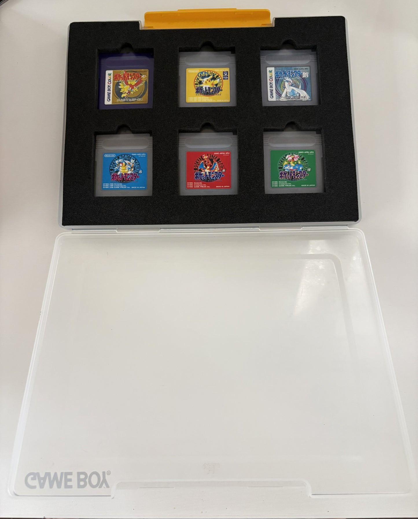 Pokémon Game Boy – Colección Japonesa de Kanto y Johto | 6 Juegos + Estuche Vintage OFICIAL