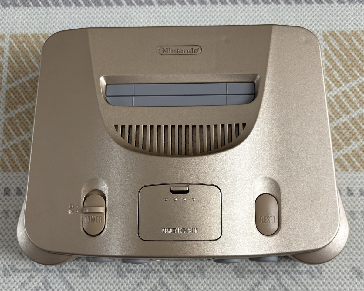 Nintendo 64 Gold Edition Japón – Consola + Mando Dorado + Cables (ENVIO INCLUIDO)
