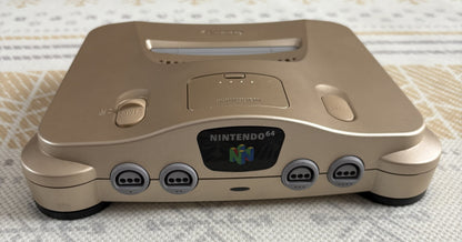Nintendo 64 Gold Edition Japón – Consola + Mando Dorado + Cables (ENVIO INCLUIDO)